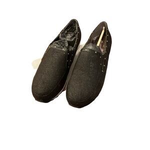 Easy Spirit Limara Walking Sneakers Shoes Slip On Glitter Black Womens Size 8.5W